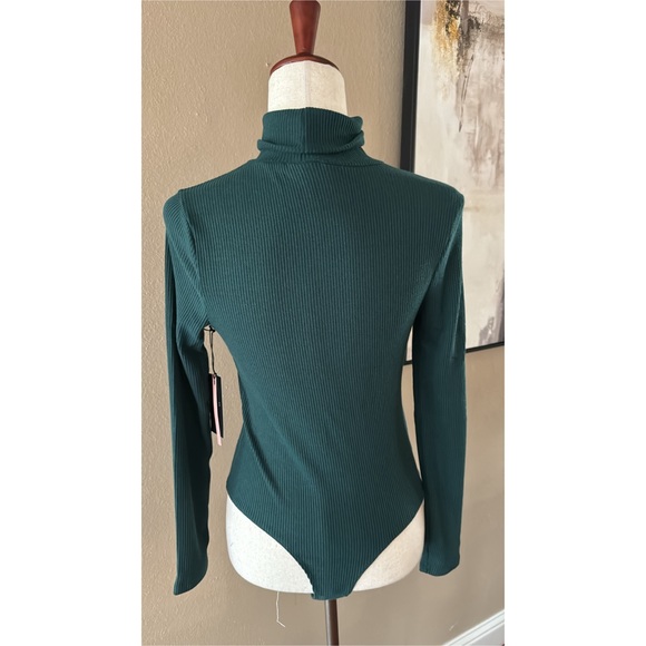 Dark green turtleneck bodysuit - Picture 7 of 7